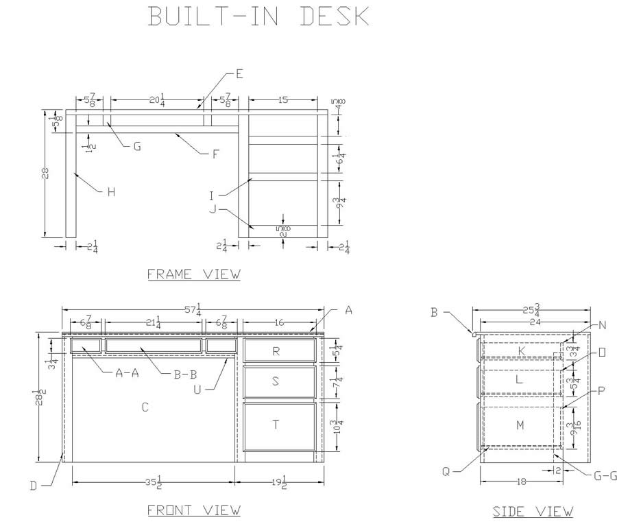 Wood Desk Plans