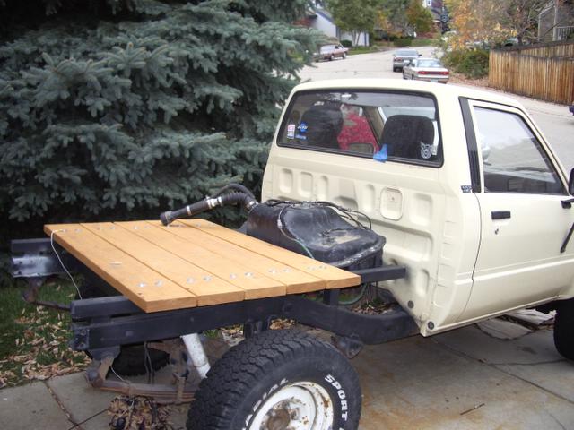 Wooden Flatbed Truck