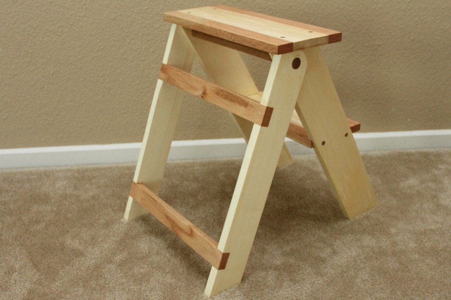 Folding Wooden Step Stool Plans