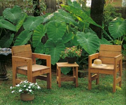 Outdoor Patio Furniture Wood Chair Plans