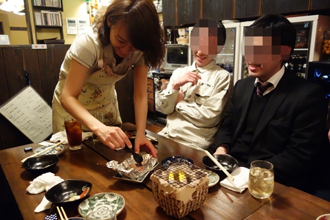 かに味噌の囲炉裏焼1