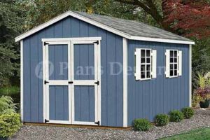 12 x 8 wooden shed plans how to build diy by