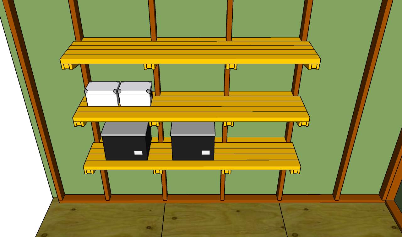 diy shed shelves how to build diy by