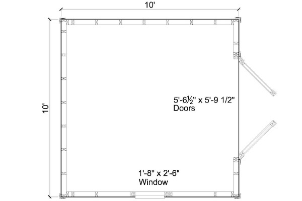 Floor Plans For 10x10 Shed How to Build DIY by 