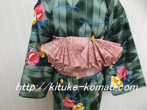 浴衣兵児帯帯結び2