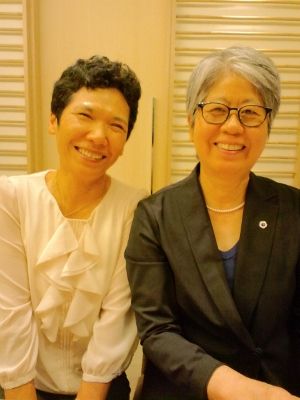 坂本すが日本看護協会会長と。ブログに載せる承諾頂きました。