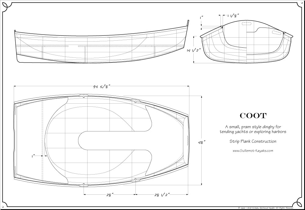 Guillemot kayaks чертежи