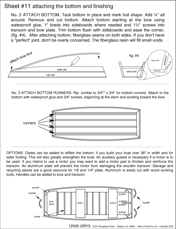 free plans on wood jon boats how to and diy building