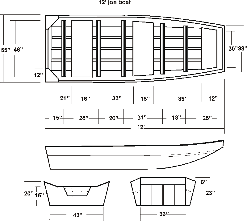 Jon Boat Blueprints | How To and DIY Building Plans Online 