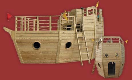 pirate ship outdoor playset plans how to and diy