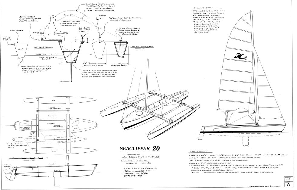 free trimaran boat plans