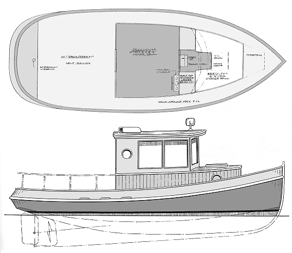 Wooden Tugboat Plans How To and DIY Building Plans 