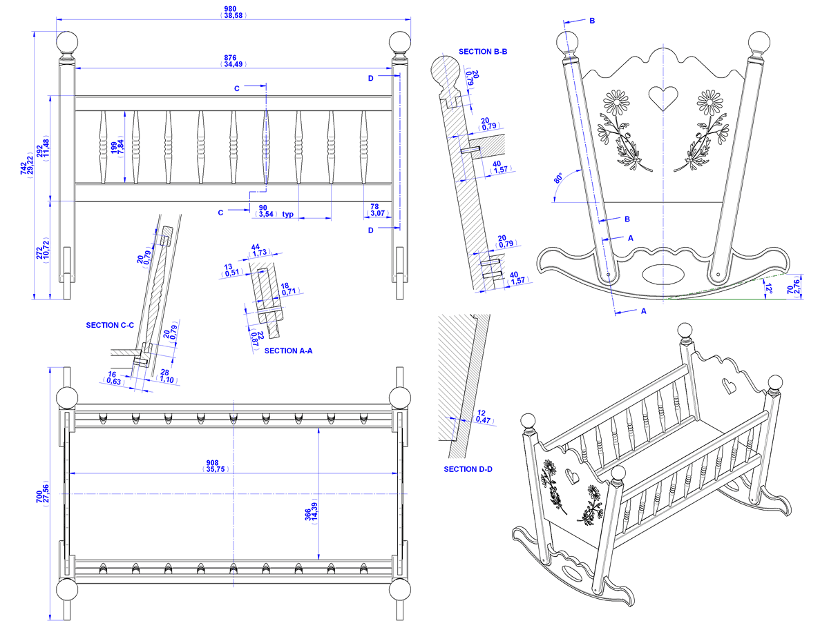 How to Build Wood Magazine Baby Crib Plans PDF Plans