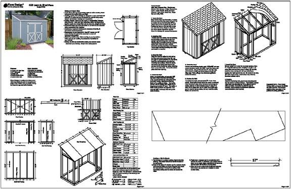 4 x 8 shed plans free how to build diy by