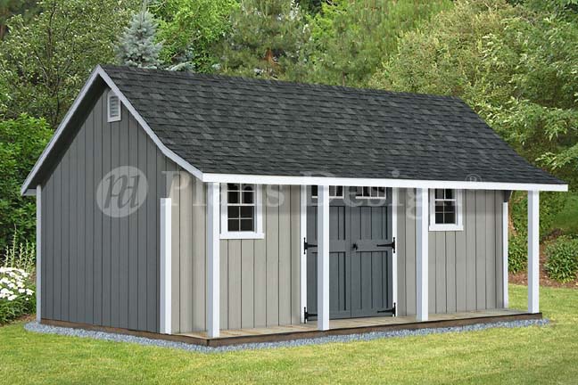 12x16 barn with porch plans, barn shed plans, small barn plans