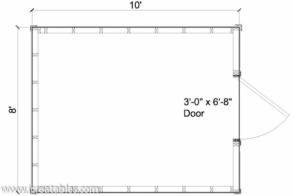 8x10 Building Plans How to Build DIY by 8x10x12x14x16x18x20x22x24 ...