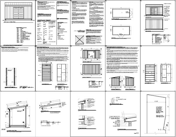 8x16 Barn Roof Shed Plans For Free How to Build DIY by ...