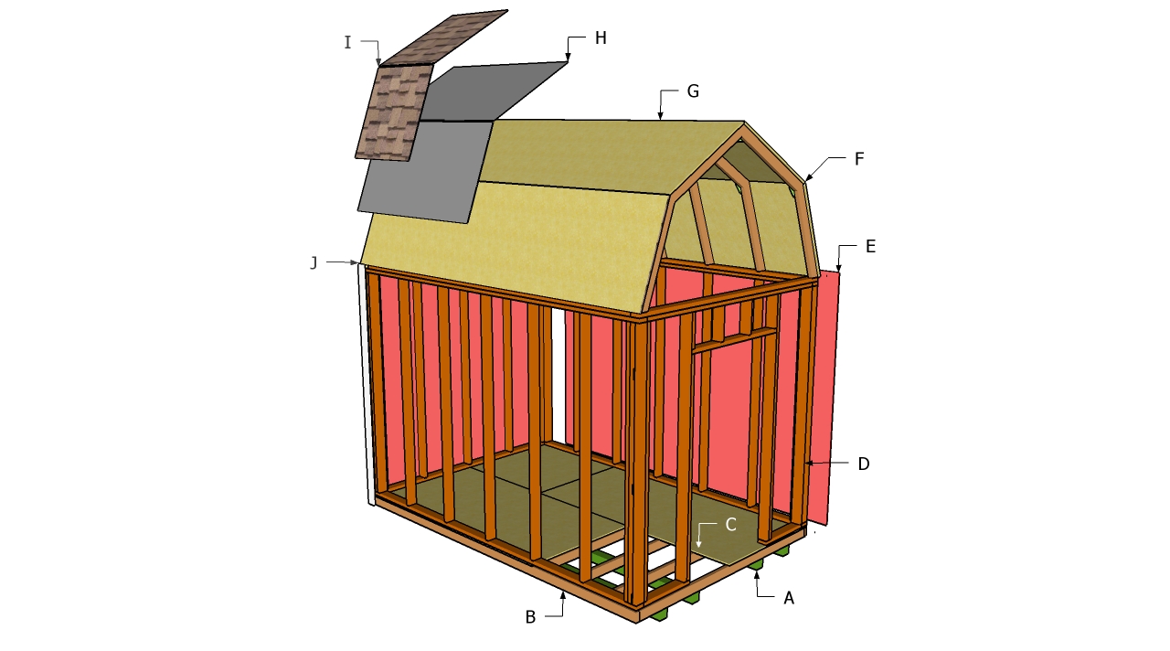 Diy Gambrel Shed Plans How to Build DIY by 