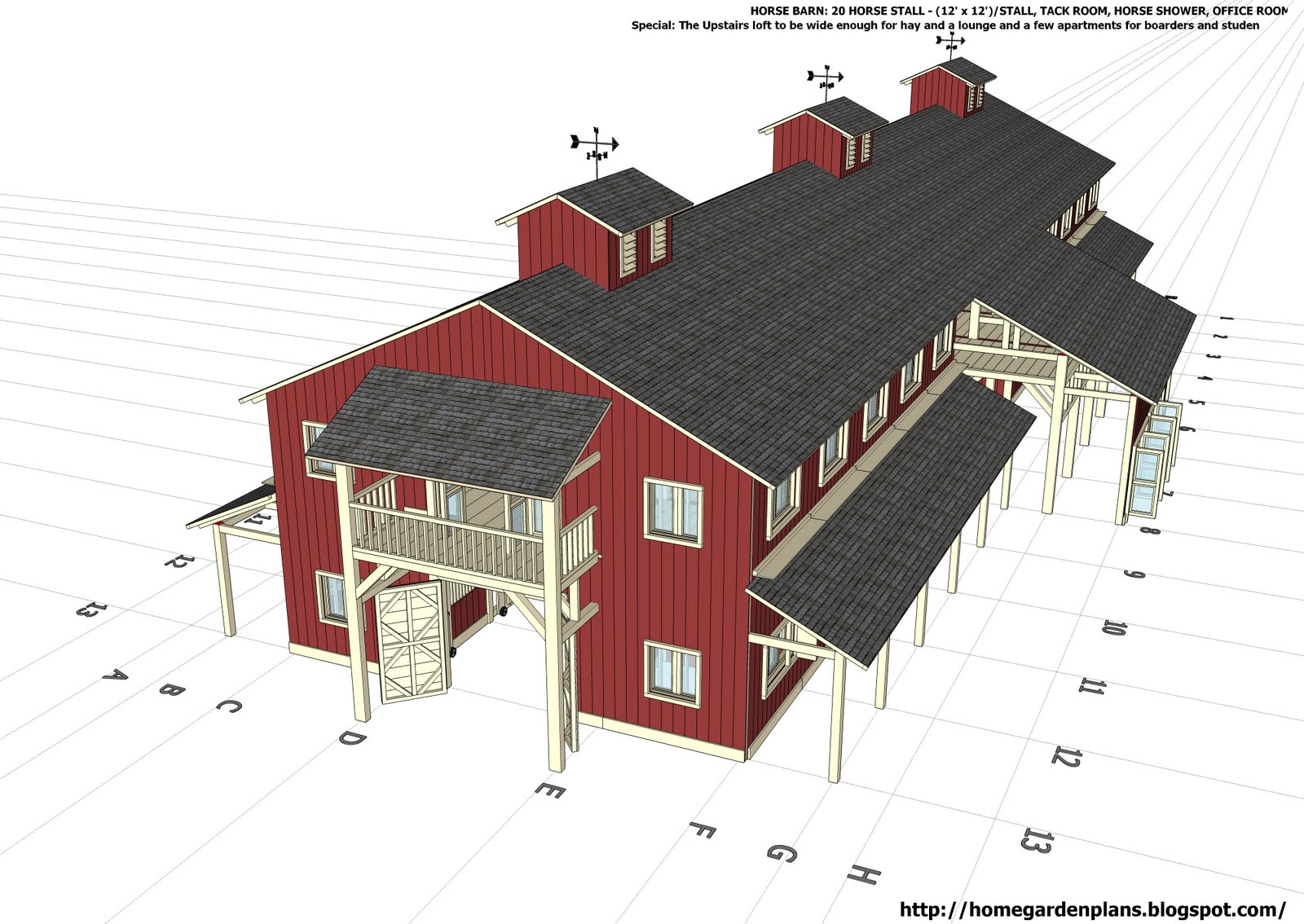 Free Horse Barn Plans How to Build DIY by 
