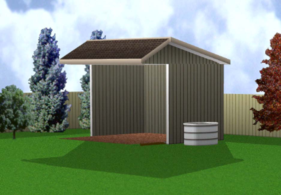 10x16 run in shed plans with wood foundation