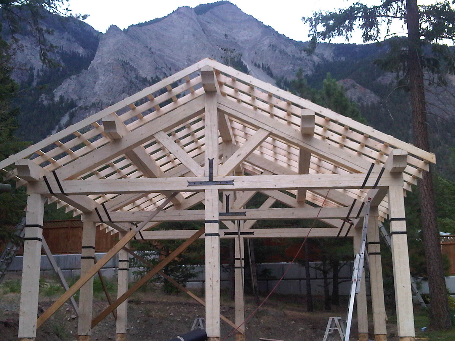 log carport plans how to build diy by