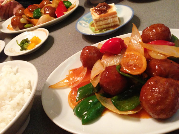 桂花飯店の肉団子のあんかけなんちゃら