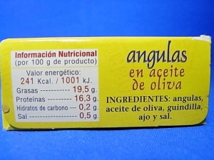 angulas en aceite de oliva(品名)
