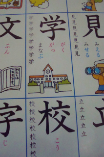 小学校１年生学習漢字　