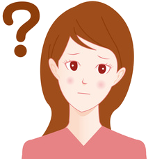 不安に感じる女性