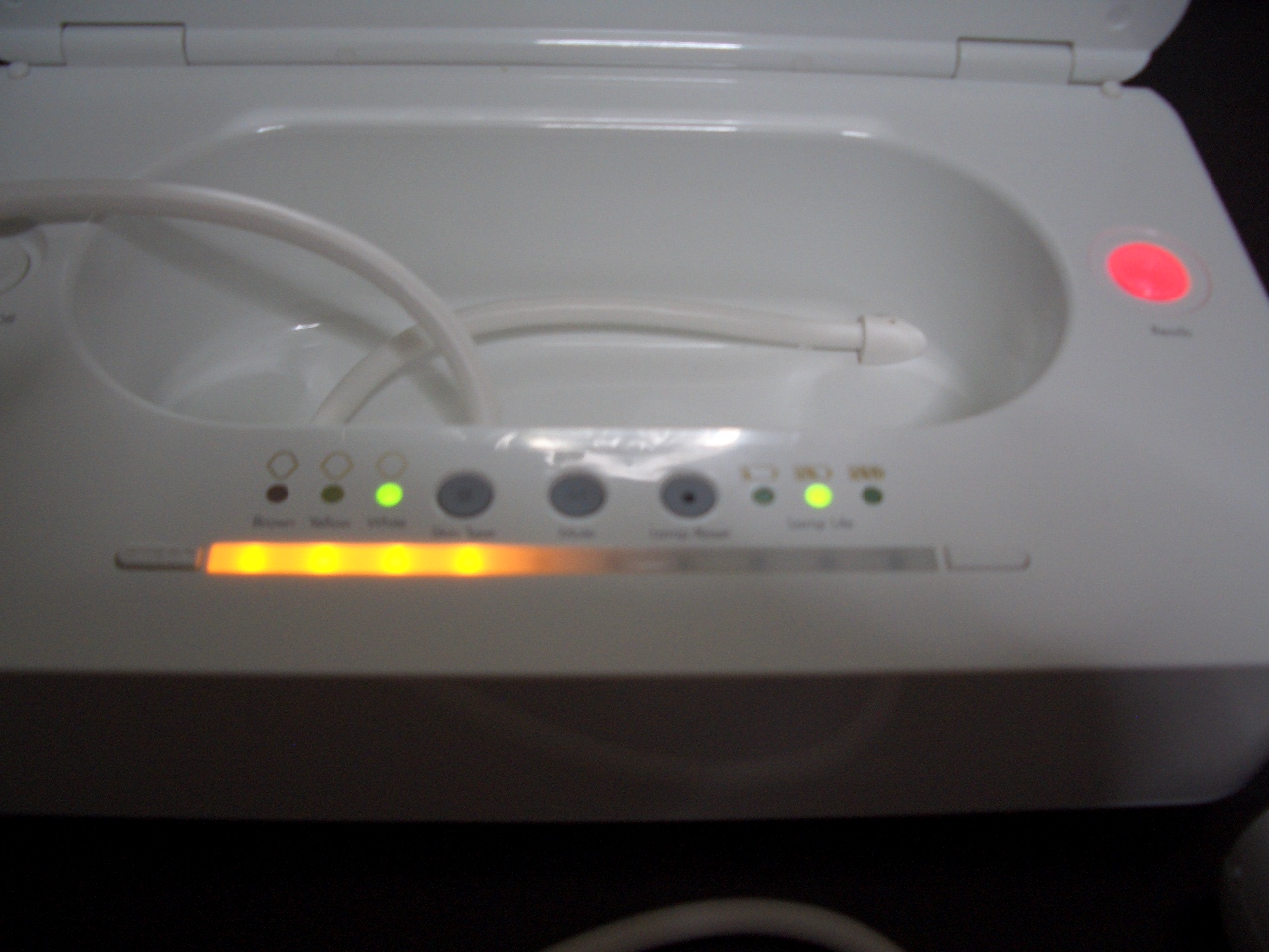 電源を入れた直後