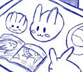 蛇腹、絵本を読む