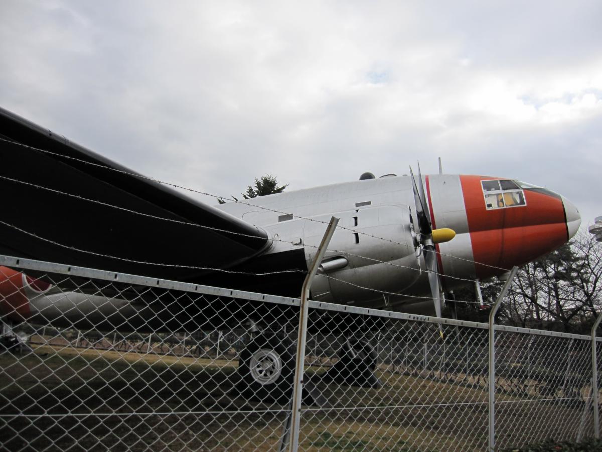 C-46A輸送機　横から撮影