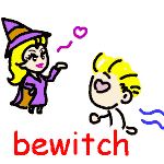 絵で覚える Bewitch の意味 らく単plus 絵で意味覚える英語帳