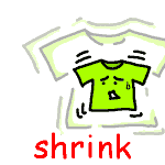 英単語イラスト shrink