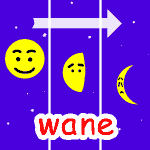 英単語イラスト wane