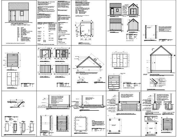 12x20 shed plans free howtospecialist - how to build