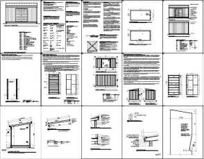 4 X 12 Lean To Shed Plans How to Build DIY Blueprints pdf 