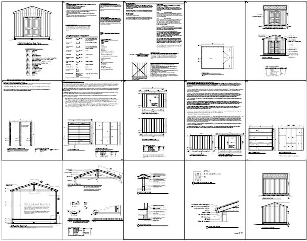 Free 12x12 Shed Blueprints How to Build DIY Blueprints pdf Download ...