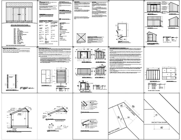 Saltbox Shed Designs Free How to Build DIY Blueprints pdf ...