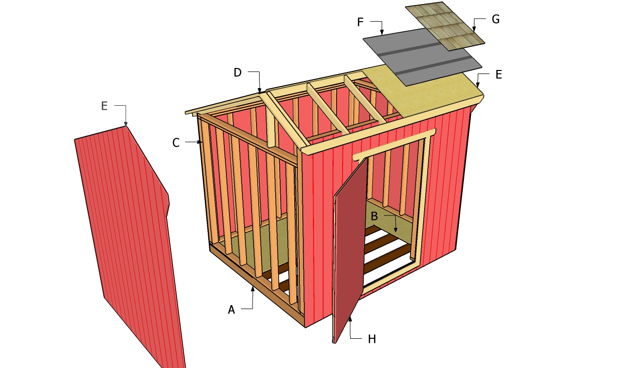 Saltbox Shed Designs Free How to Build DIY Blueprints pdf Download