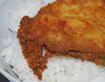 ケンタッキーチキンと白米