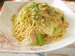 ツナキャベツのパスタ