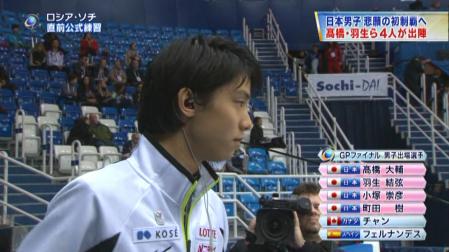 羽生結弦 GPファイナル 2012 SP 6分間練習 0-8