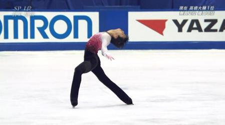 羽生結弦 全日本フィギュア FS ノートルダムドパリ 105 レイバックイナ