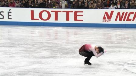 羽生結弦 2012 NHK杯 FS ノートルダムドパリ 126 スピン