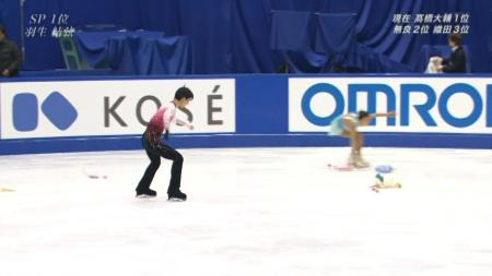 羽生結弦 全日本フィギュア FS ノートルダムドパリ 128 4Sの復習