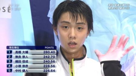 羽生結弦 全日本フィギュア FS ノートルダムドパリ 156