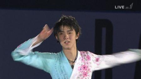 羽生結弦 NHK杯 2012 EX 花になれ 15