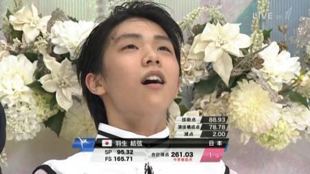 羽生結弦 2012 NHK杯 FS ノートルダムドパリ 201-2