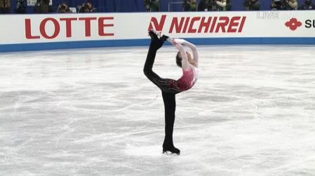羽生結弦 2012 NHK杯 FS ノートルダムドパリ 99 ビールマンスピン